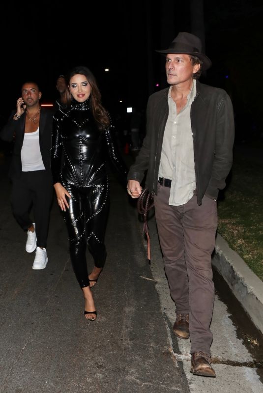 CELISA CJ FRANCO Arrives at Rande Gerber’s Casamigos Halloween party in Los Angeles 10/27/2023