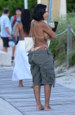 CHANEY JONES, SILVIA MICOL and ALIANA MAWLA at a Beach in Miami 10/21/2023