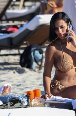 CHANEY JONES, SILVIA MICOL and ALIANA MAWLA at a Beach in Miami 10/21/2023