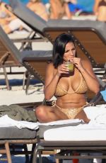CHANEY JONES, SILVIA MICOL and ALIANA MAWLA at a Beach in Miami 10/21/2023