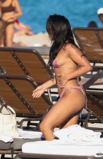 CHANEY JONES, SILVIA MICOL and ALIANA MAWLA at a Beach in Miami 10/21/2023