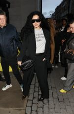 CHARLI XCX Arrives at BBC Radio One Studio in London 10/19/2023