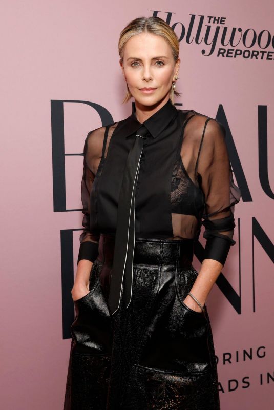 CHARLIZE THERON at Hollywood Reporter Beauty Dinner Honoring Top Glam Squads in Hollywood 10/25/2023