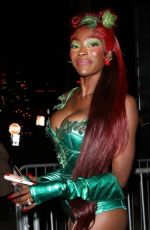 CHELSEA LAZKANI Arrives at Vas Morgan and Michael Braun Halloween Party 10/28/2023