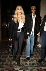 CHER and Alexander Edwards Leaves Their Hotel in Paris 10/01/2023