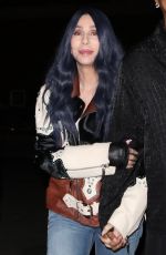 CHER and Alexander Edwards Out for Dinner in Paris 10/03/2023