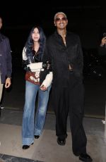 CHER and Alexander Edwards Out for Dinner in Paris 10/03/2023