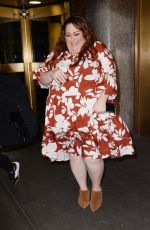 CHRISSY METZ Leavevs NBC Studios in New York 10/10/2023