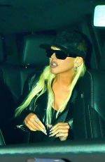 CHRISTINA AGUILERA Arrivevs at Coldplay Concert at Rose Bowl in Pasadena 10/01/2023