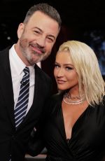 CHRISTINA AGUILERA at Jimmy Kimmel Live! 10/16/2023