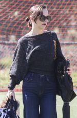 CHRISTINA RICCI Arrives at Her Son Soccer Practice in Los Angeles 10/15/2023