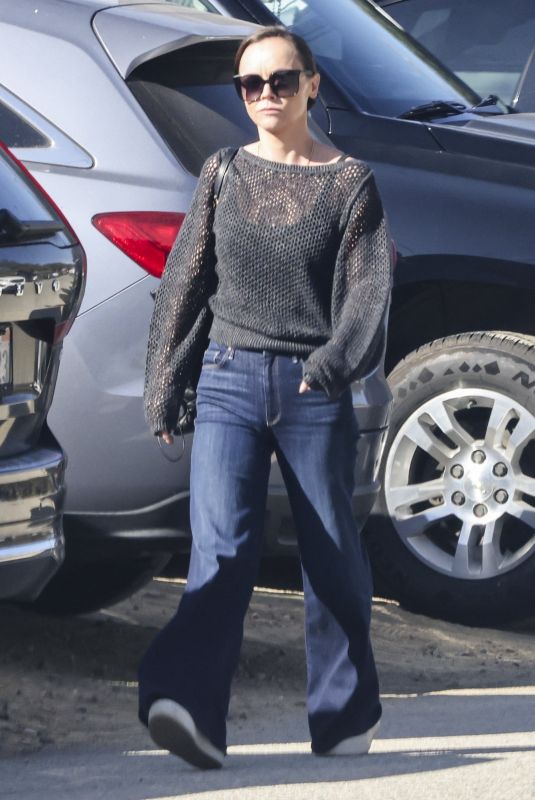 CHRISTINA RICCI Arrives at Her Son Soccer Practice in Los Angeles 10/15/2023