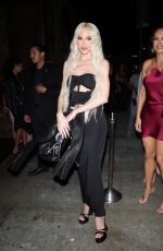 CHRISTINE QUINN Arrives at White Fox Party at Tao in Los Angeles 10/18/2023
