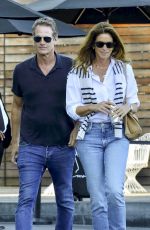 CINDY CRAWFORD and Rande Gerber at Maxfield in West Hollywood 10/11/2023