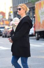 CLAIRE DANES Out with Her Baby in New York 10/24/2023