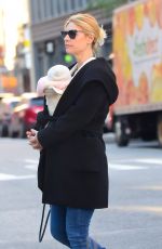 CLAIRE DANES Out with Her Baby in New York 10/24/2023