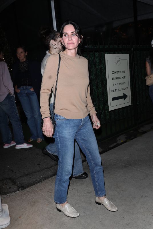 COURTENEY COX Leaves Giorgio Baldi in Santa Monica 10/18/2023