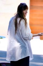 DAKOTA JOHNSON Celebrating Her Goddaughter