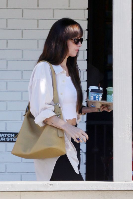 DAKOTA JOHNSON Out for Coffee in Los Angeles 10/22/2023