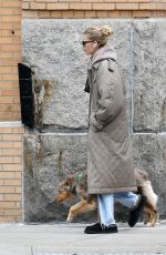 DAPHNE GROENEVELD Out with Her Dog in New York 10/22/2023