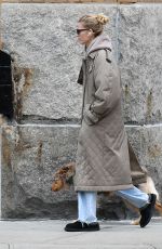 DAPHNE GROENEVELD Out with Her Dog in New York 10/22/2023