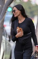 DEMI MOORE Out with Her Dog Pilaf in Los Angeles 10/09/2023