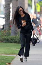 DEMI MOORE Out with Her Dog Pilaf in Los Angeles 10/09/2023