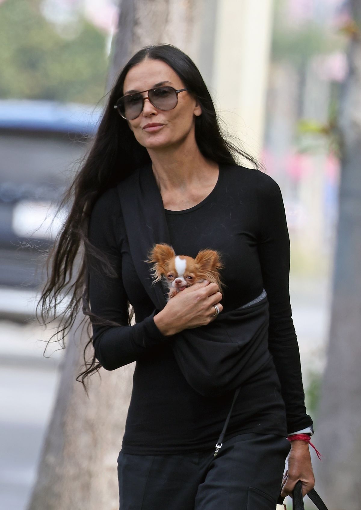 DEMI MOORE Out with Her Dog Pilaf in Los Angeles 10/09/2023 – HawtCelebs