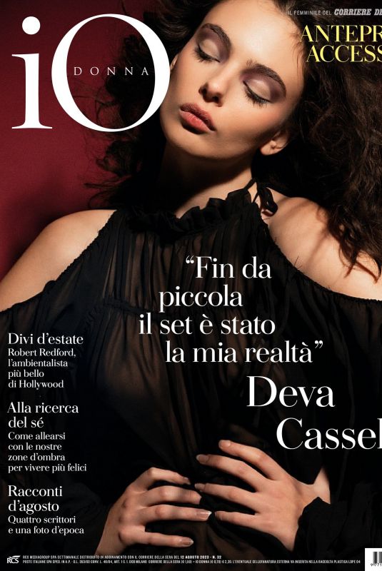 DEVA CASSEL for Io Donna del Corriere della Sera, August 2023