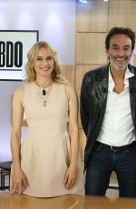 DIANE KRUGER and AURELIE CASSE on the Set of C L
