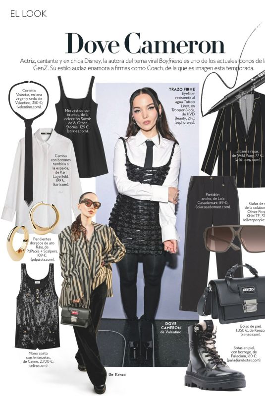 DOVE CAMERON in Instyle Spain, November 2023