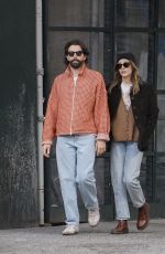 ELIZABETH OLSEN and Robbie Arnet Out and About in New York 10/22/2023