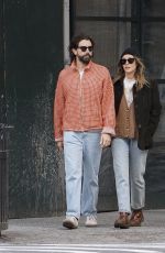 ELIZABETH OLSEN and Robbie Arnet Out and About in New York 10/22/2023