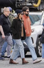 ELIZABETH OLSEN and Robbie Arnet Out and About in New York 10/22/2023