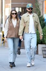 ELIZABETH OLSEN and Robbie Arnet Out in New York 10/25/2023