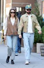ELIZABETH OLSEN and Robbie Arnet Out in New York 10/25/2023