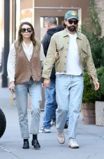 ELIZABETH OLSEN and Robbie Arnet Out in New York 10/25/2023