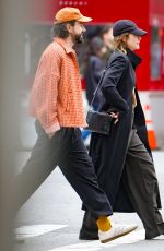 ELIZABETH OLSEN and Robbie Arnett Out in New York 10/19/2023