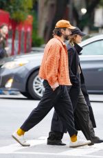 ELIZABETH OLSEN and Robbie Arnett Out in New York 10/19/2023