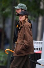 ELIZABETH OLSEN and Robbie Arnett Out in New York 10/20/2023