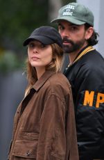ELIZABETH OLSEN and Robbie Arnett Out in New York 10/20/2023