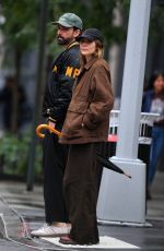 ELIZABETH OLSEN and Robbie Arnett Out in New York 10/20/2023