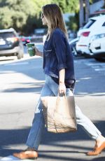 ELIZABETH OLSEN Out for Smoothie at Erewhon Market in Los Angeles 10/16/2023