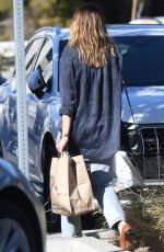 ELIZABETH OLSEN Out Shopping at Erewhon Market in Los Angeles 10/16/2023