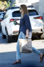 ELIZABETH OLSEN Out Shopping at Erewhon Market in Los Angeles 10/16/2023