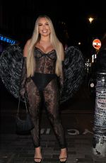 ELLA BARNES Leaves PrettyLittleThing Haunted Mansion Hosted by GK Barry in London 10/26/2023