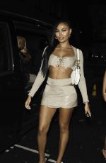 ELLA THOMAS Arrives at Mnky Hse Club in Manchester 10/14/2023