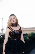 ELLE FANNING - Alexander Mcqueen Fashion Show Photoshoot, September 2023