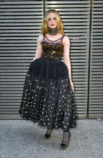 ELLE FANNING at Alexander Mcqueen SS24 Show at Paris Fashion Week 09/30/2023