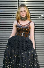 ELLE FANNING at Alexander Mcqueen SS24 Show at Paris Fashion Week 09/30/2023